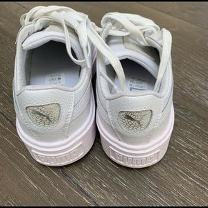 Puma Shoes - PUMA white and gold creeper sneakers NEW Puma Shoes - PUMA white and gold creeper sneakers NEW